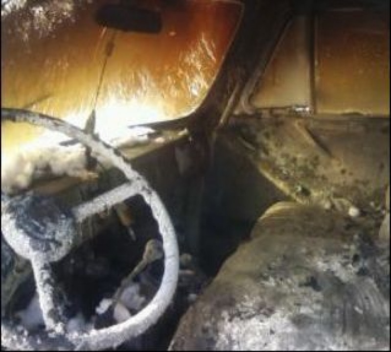 В Костроме снова сгорел автобус "ПАЗ"