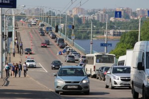 Изменение дорожного движения в связи с ремонтом моста через реку Волга в Костроме