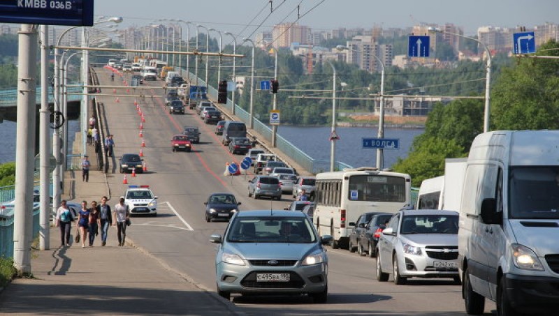 Изменение дорожного движения в связи с ремонтом моста через реку Волга в Костроме