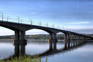 Мост через Волгу обследуют в ночь с 10 на 11 августа