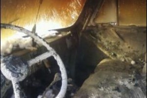 В Костроме снова сгорел автобус "ПАЗ"