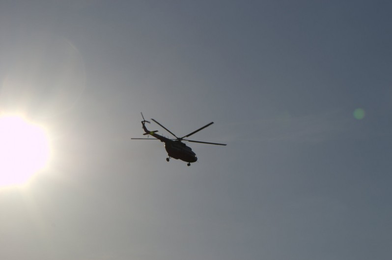 В Костромской области упал вертолёт